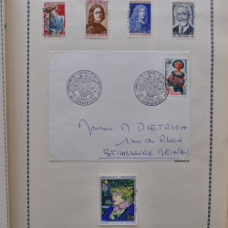 Collection de timbres de France 1860-1991 oblitérés en un album