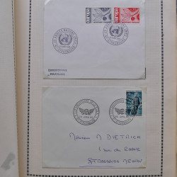 Collection de timbres de France 1860-1991 oblitérés en un album