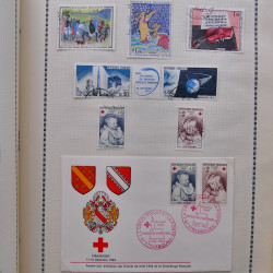 Collection de timbres de France 1860-1991 oblitérés en un album