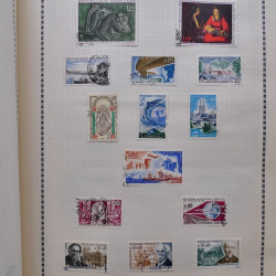 Collection de timbres de France 1860-1991 oblitérés en un album