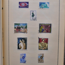 Collection de timbres de France 1860-1991 oblitérés en un album