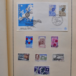 Collection de timbres de France 1860-1991 oblitérés en un album