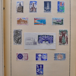 Collection de timbres de France 1860-1991 oblitérés en un album