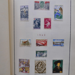 Collection de timbres de France 1860-1991 oblitérés en un album