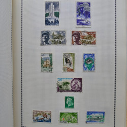 Collection de timbres de France 1860-1991 oblitérés en un album