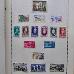Collection de timbres de France 1860-1991 oblitérés en un album