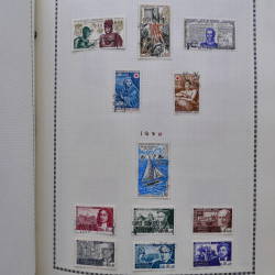 Collection de timbres de France 1860-1991 oblitérés en un album