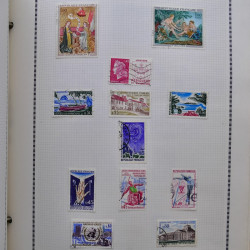 Collection de timbres de France 1860-1991 oblitérés en un album