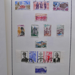 Collection de timbres de France 1860-1991 oblitérés en un album