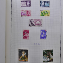 Collection de timbres de France 1860-1991 oblitérés en un album