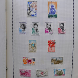 Collection de timbres de France 1860-1991 oblitérés en un album