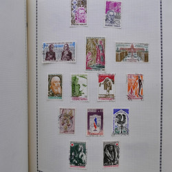 Collection de timbres de France 1860-1991 oblitérés en un album