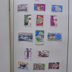Collection de timbres de France 1860-1991 oblitérés en un album