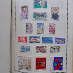 Collection de timbres de France 1860-1991 oblitérés en un album