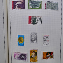 Collection de timbres de France 1860-1991 oblitérés en un album