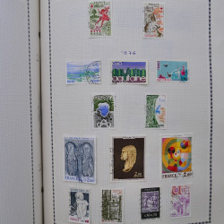 Collection de timbres de France 1860-1991 oblitérés en un album