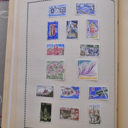 Collection de timbres de France 1860-1991 oblitérés en un album