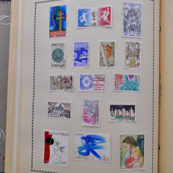 Collection de timbres de France 1860-1991 oblitérés en un album