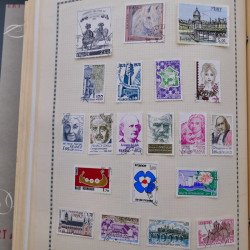 Collection de timbres de France 1860-1991 oblitérés en un album