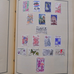 Collection de timbres de France 1860-1991 oblitérés en un album