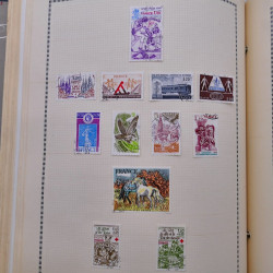 Collection de timbres de France 1860-1991 oblitérés en un album