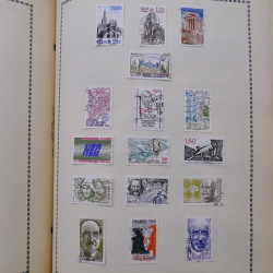 Collection de timbres de France 1860-1991 oblitérés en un album