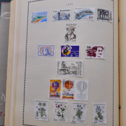 Collection de timbres de France 1860-1991 oblitérés en un album
