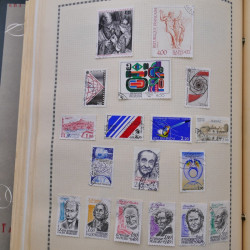 Collection de timbres de France 1860-1991 oblitérés en un album