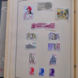 Collection de timbres de France 1860-1991 oblitérés en un album