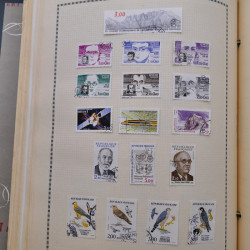 Collection de timbres de France 1860-1991 oblitérés en un album