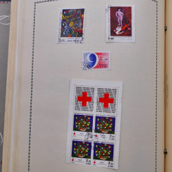 Collection de timbres de France 1860-1991 oblitérés en un album