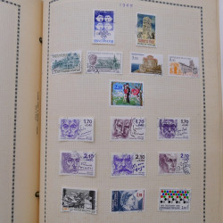 Collection de timbres de France 1860-1991 oblitérés en un album
