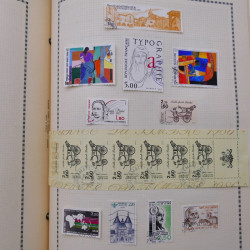 Collection de timbres de France 1860-1991 oblitérés en un album
