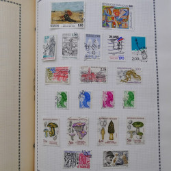 Collection de timbres de France 1860-1991 oblitérés en un album