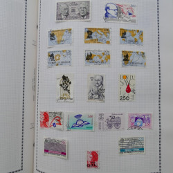 Collection de timbres de France 1860-1991 oblitérés en un album