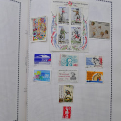Collection de timbres de France 1860-1991 oblitérés en un album