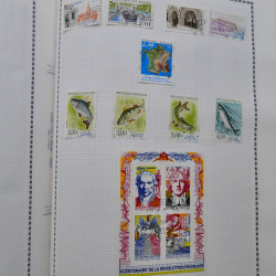 Collection de timbres de France 1860-1991 oblitérés en un album