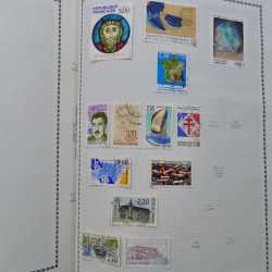 Collection de timbres de France 1860-1991 oblitérés en un album