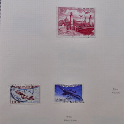 Collection de timbres de France 1860-1991 oblitérés en un album