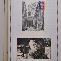 Collection de timbres de France 1860-1991 oblitérés en un album