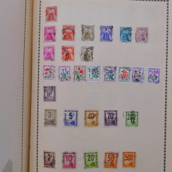 Collection de timbres de France 1860-1991 oblitérés en un album