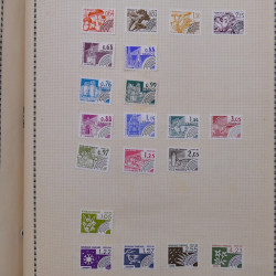 Collection de timbres de France 1860-1991 oblitérés en un album