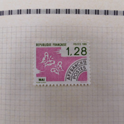 Collection de timbres de France 1860-1991 oblitérés en un album