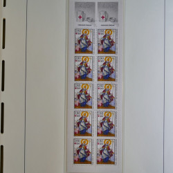 Collection carnets Croix-Rouge 1952-2005 neufs** complet en album.