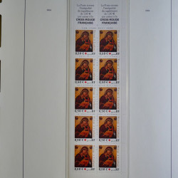 Collection carnets Croix-Rouge 1952-2005 neufs** complet en album.