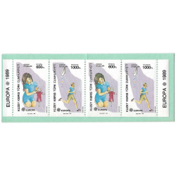 Jeux d'enfants carnet de timbres de Chypre Turc N°C228 neuf**.