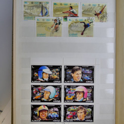 Vrac philatélique de timbres du monde en un carton.