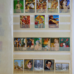 Vrac philatélique de timbres du monde en un carton.