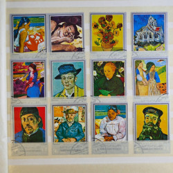Vrac philatélique de timbres du monde en un carton.