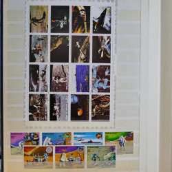 Vrac philatélique de timbres du monde en un carton.